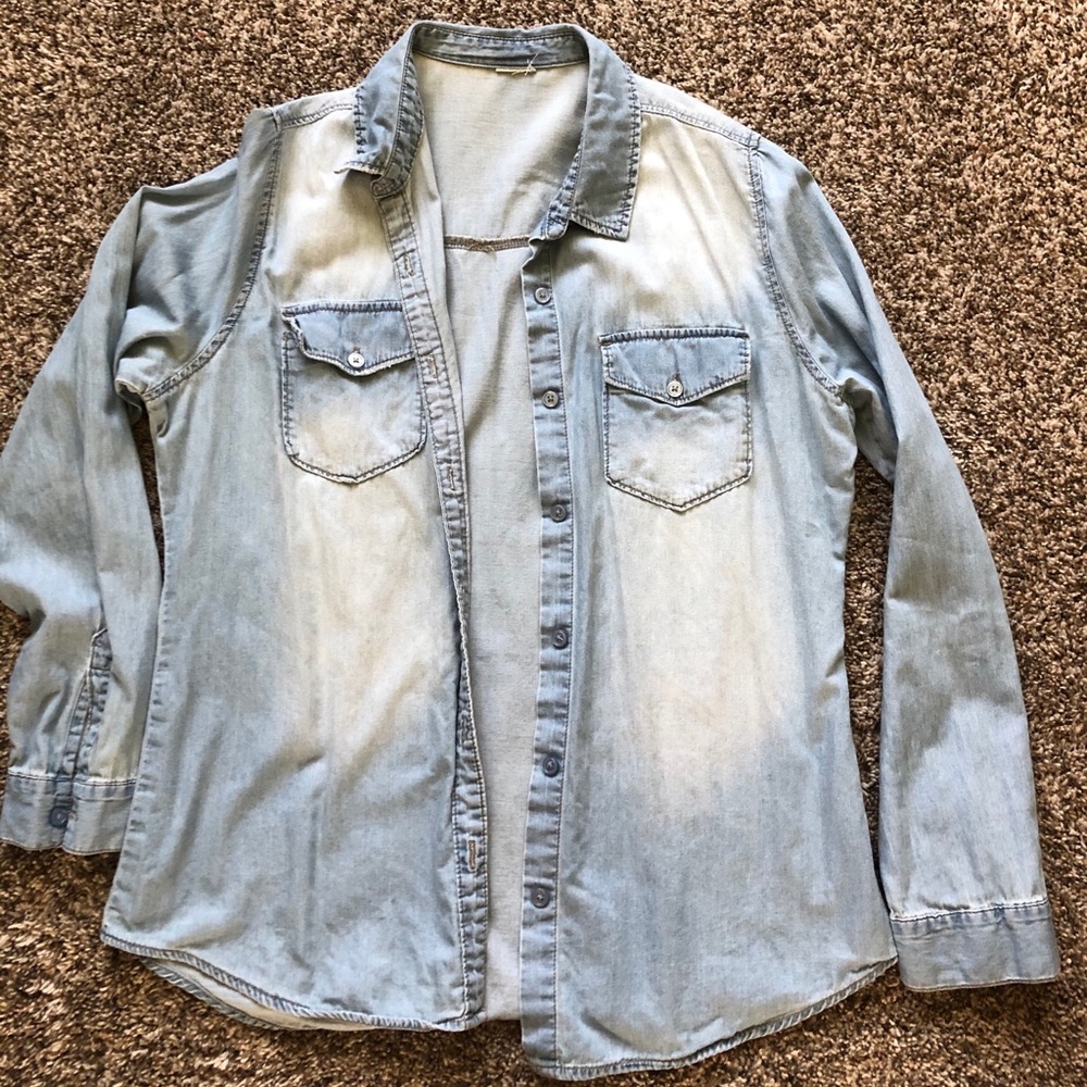 Denim Button-Up Jacket